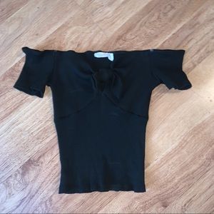 American threads off the shoulder top